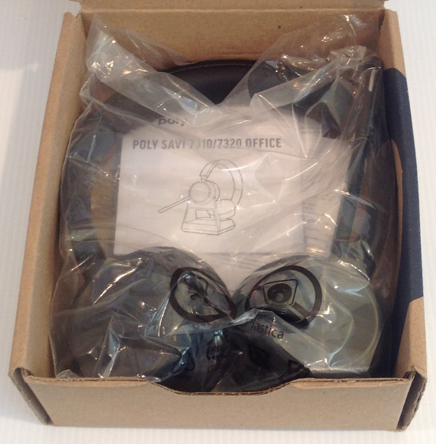 HP Poly Savi 7320 Stereo Headset Only Black MS Teams Certified 783N3AA NEW