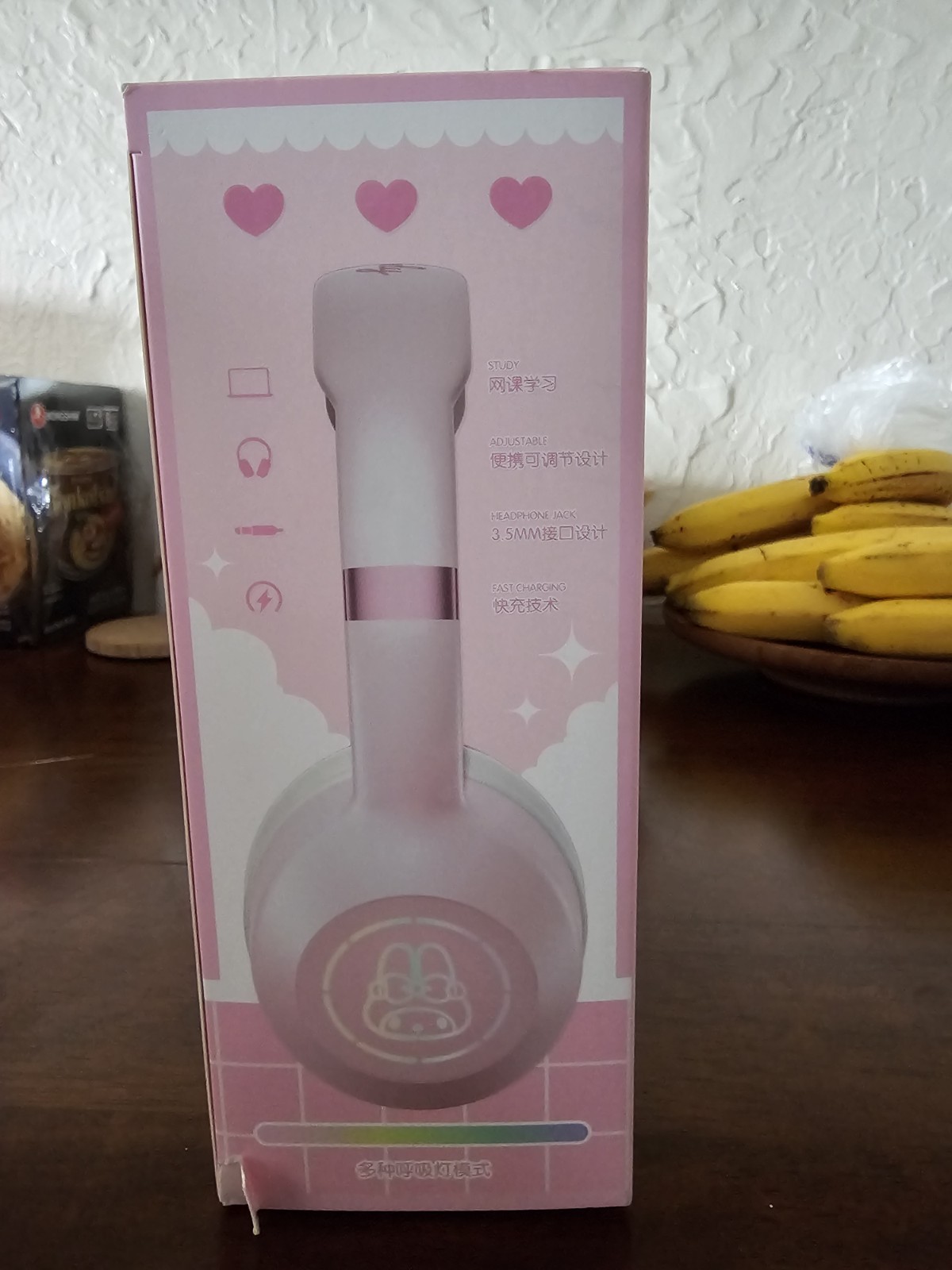 Sanrio My Melody Wireless Bluetooth Headphones EM-368 Pink Kawaii Cloud-Feel NIB