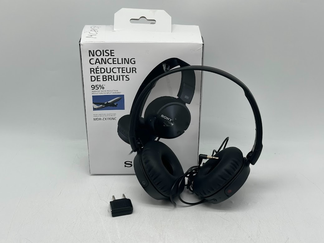 Sony MDR-ZX110NC Wired Over the Ear Headphones – Black
