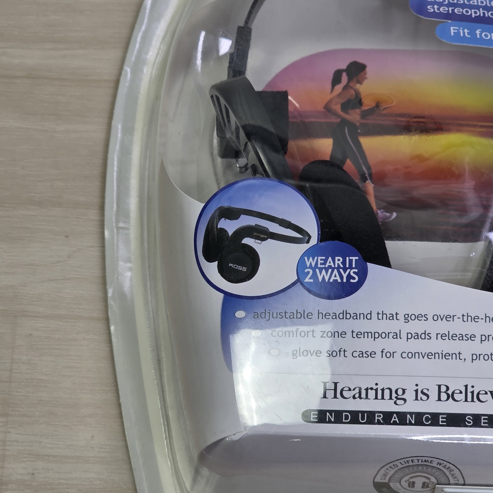 Koss SportaPro On-Ear Stereo Headphones, 3.5mm Plug 6.35mm Adapter Folding New