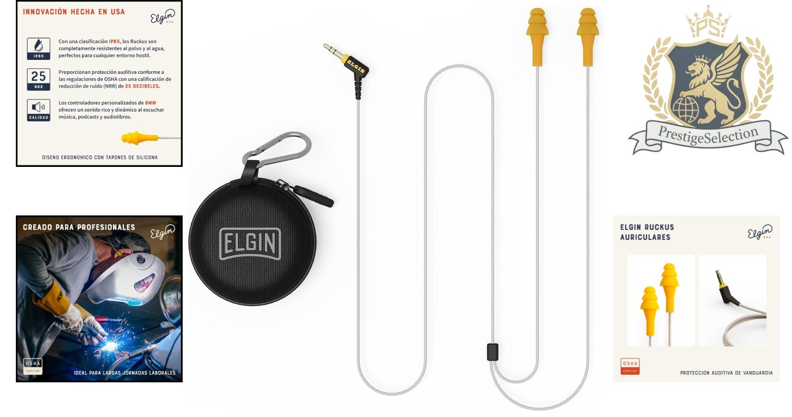 ANSI Certified Ruckus Earplug Headphones – Dustproof, Waterproof, and Durable