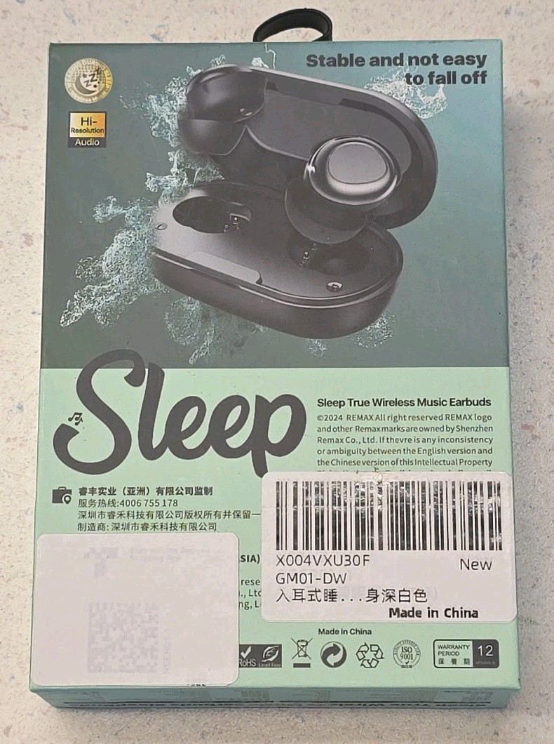 REMAX SleepBuds Z1 True Wireless Bluetooth 5.4 Music Earphones Ear Buds – NEW