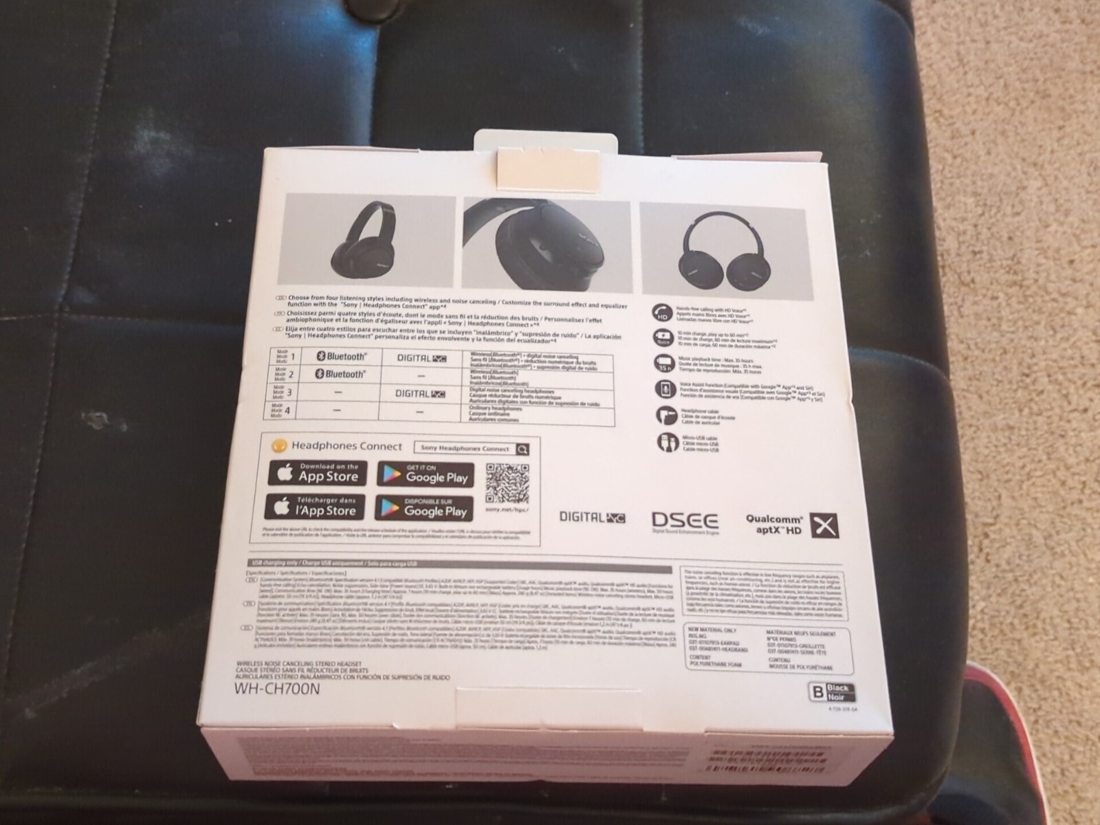 AWESOME SONY WHCH700N NOISE CANCELLING HEADPHONES ALEXA NIOB OPENED FOR PHOTOS