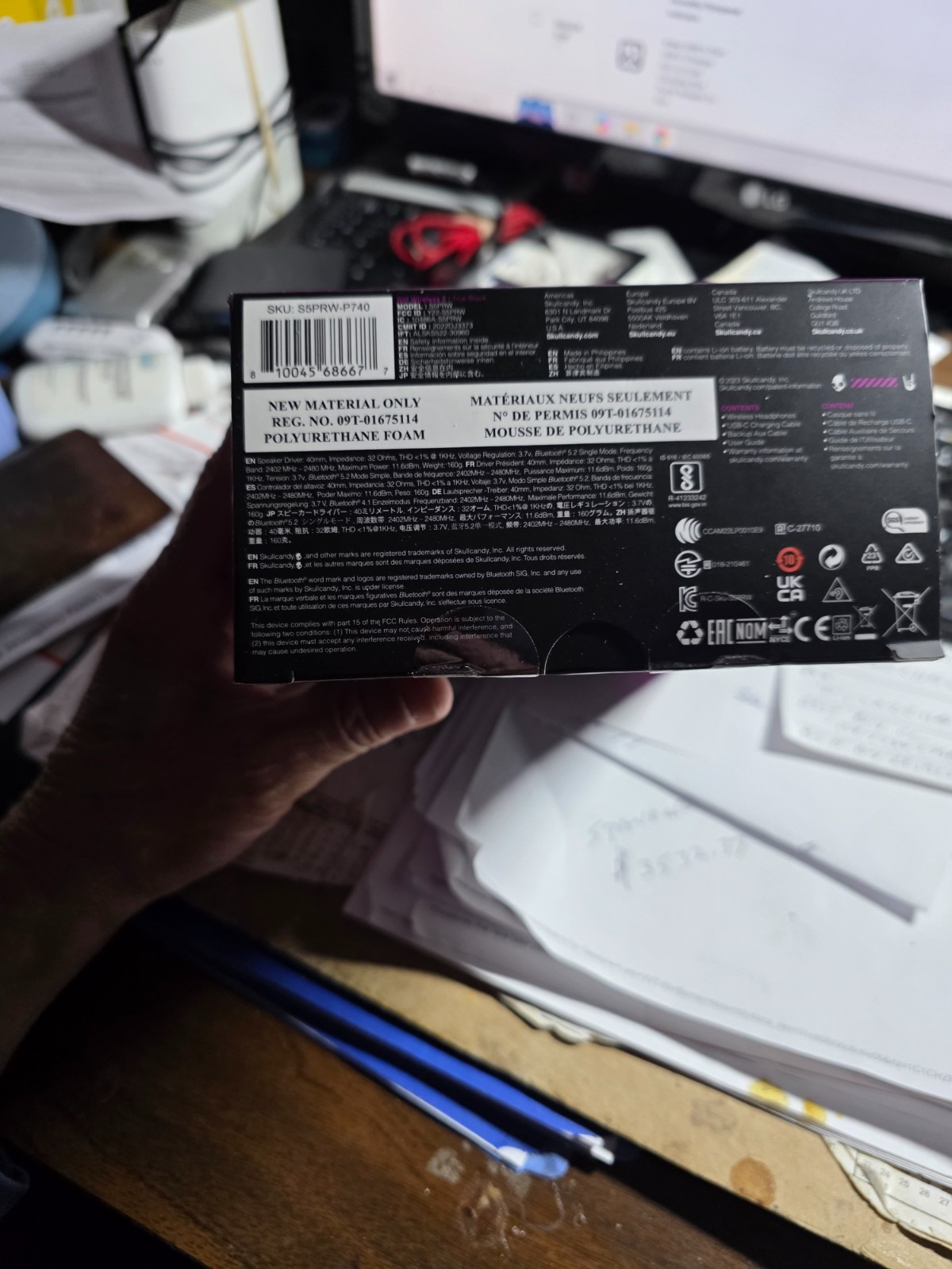 Skullcandy Riff 2 Wireless Bluetooth On-Ear Headphones – True Black