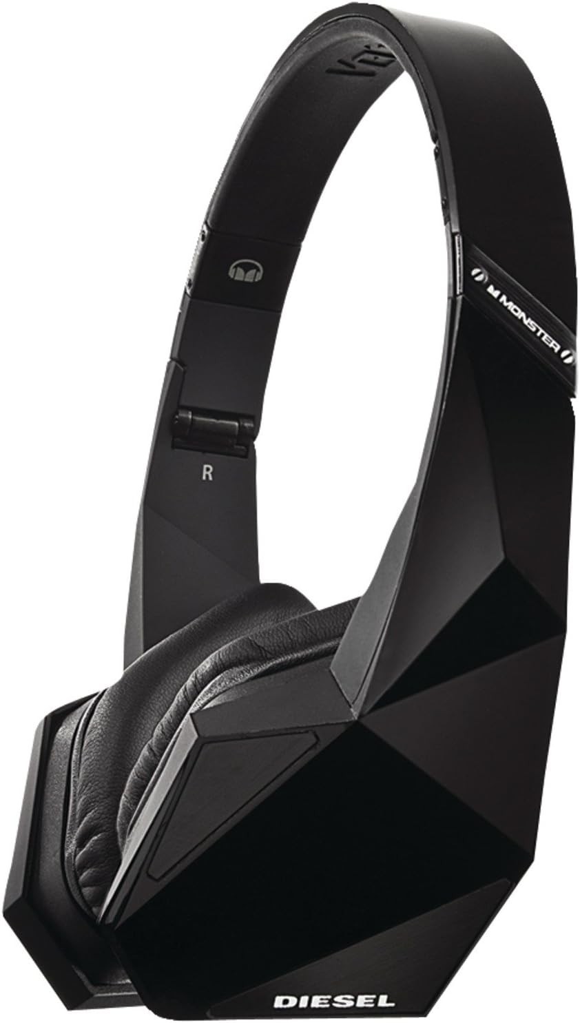 High-Definition Monster Diesel Vektr On-Ear Headphones – Black