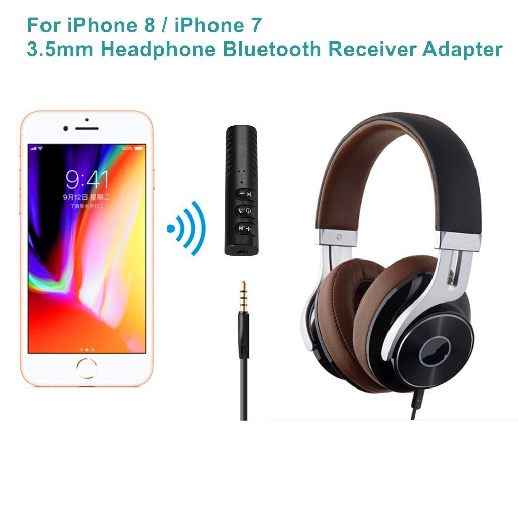 Bluetooth 4.2 3.5mm AUX Wireless Audio Receiver Adapter for Earbuds & Headphones