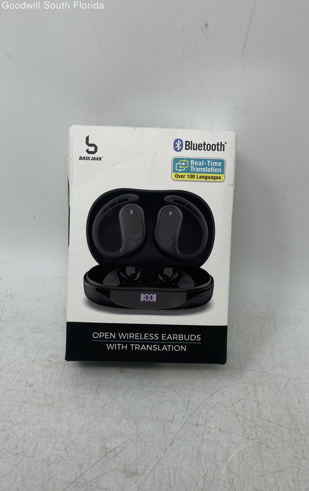 Bass Jaxx Black Open Wireless Earbuds With Real Time Translation Not Tested