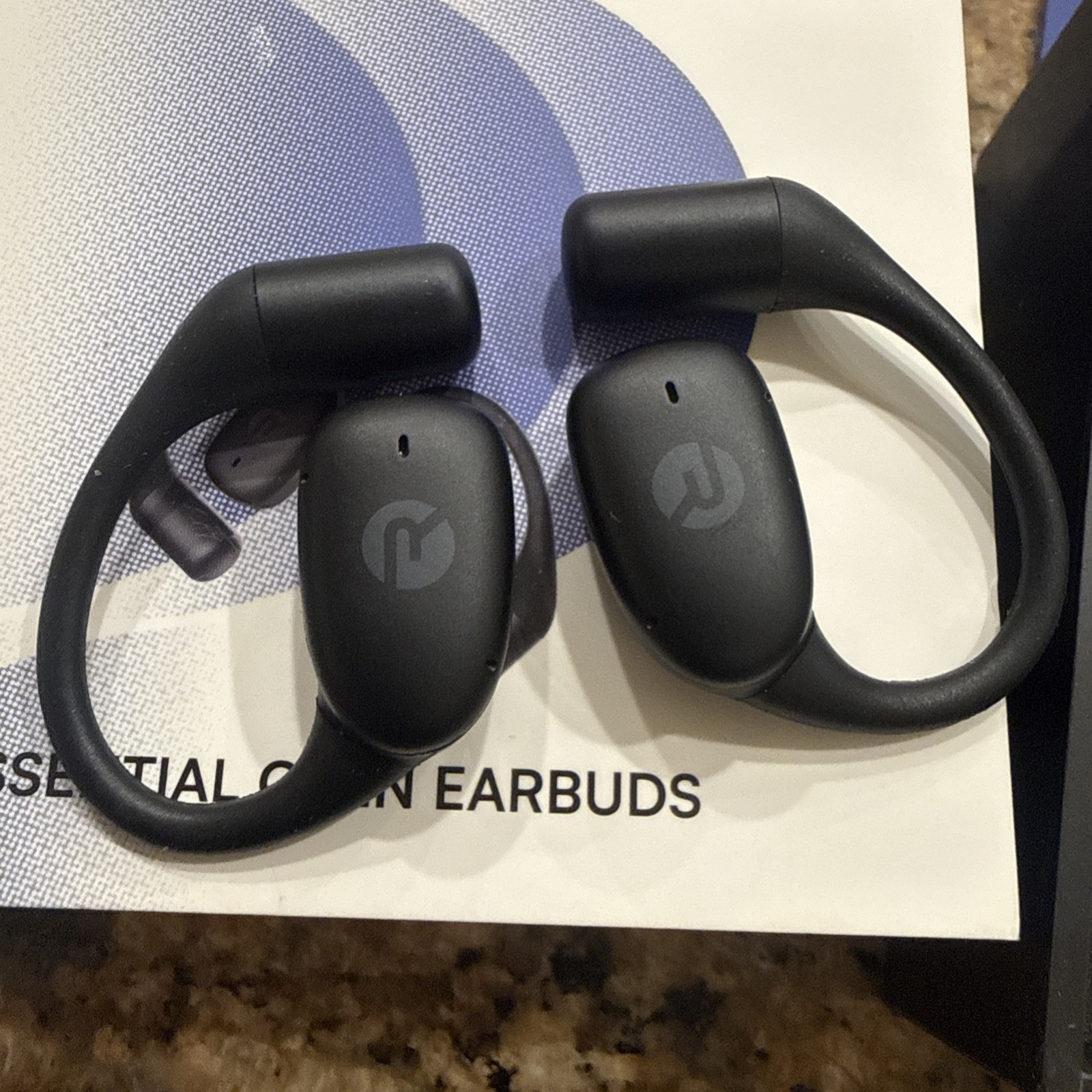 Raycon Essential Open Earbuds – Wireless Bluetooth Headphones – Black RBO715