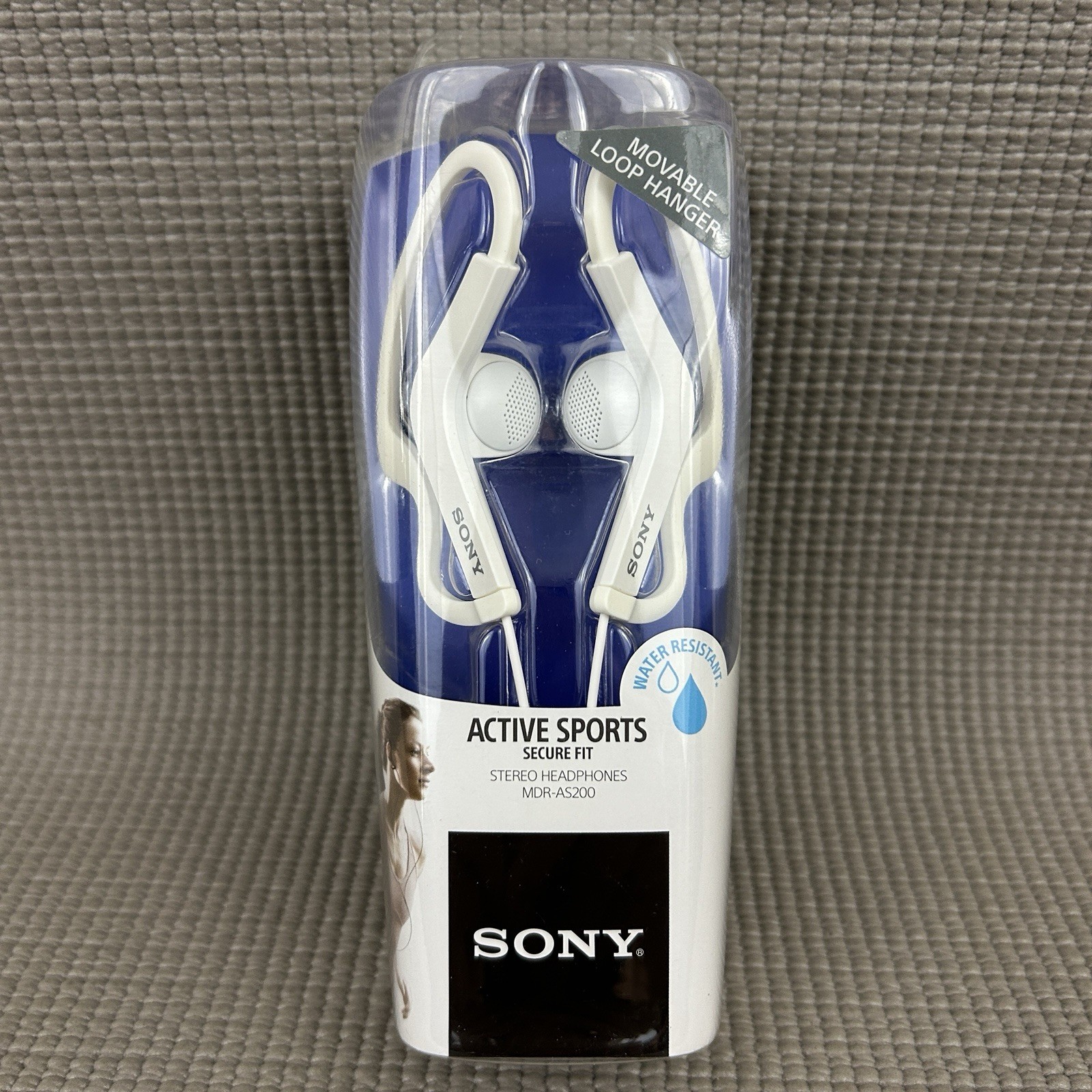 SONY Active Sports Secure Fit Stereo Headphones MDR-AS200 White NEW
