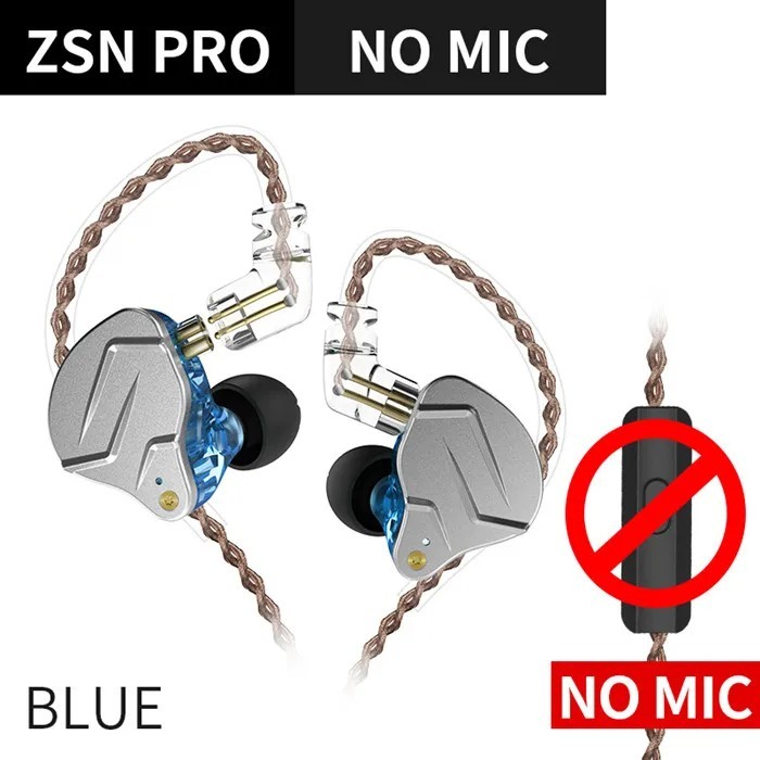 New KZ ZS10 PRO 10 Hybrid Technology Headphones Hifi Noise Cancelling Earphones
