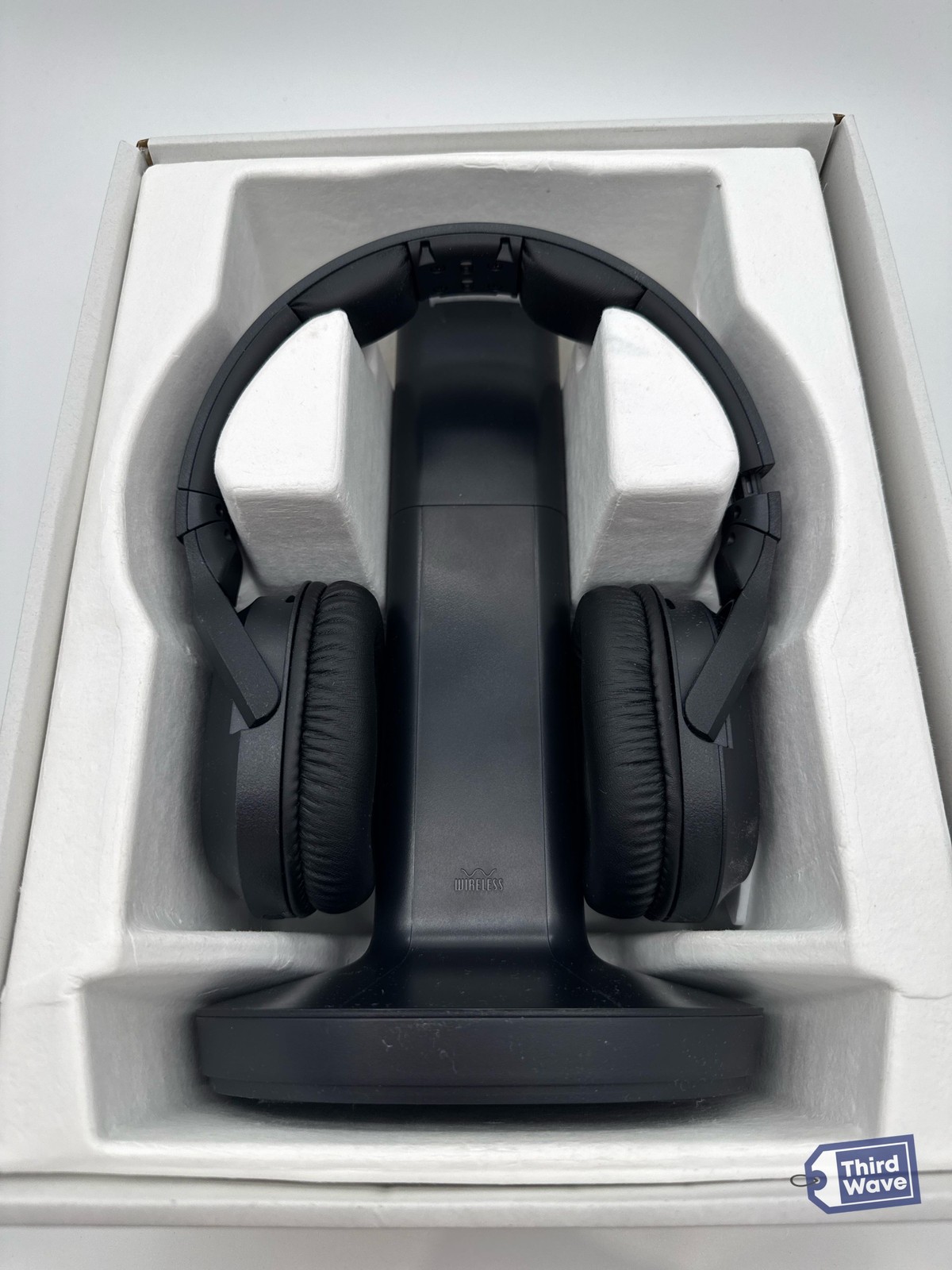 Sony Wireless Over Ear RF Home Theater Headphones TV Black RF400 WHRF400