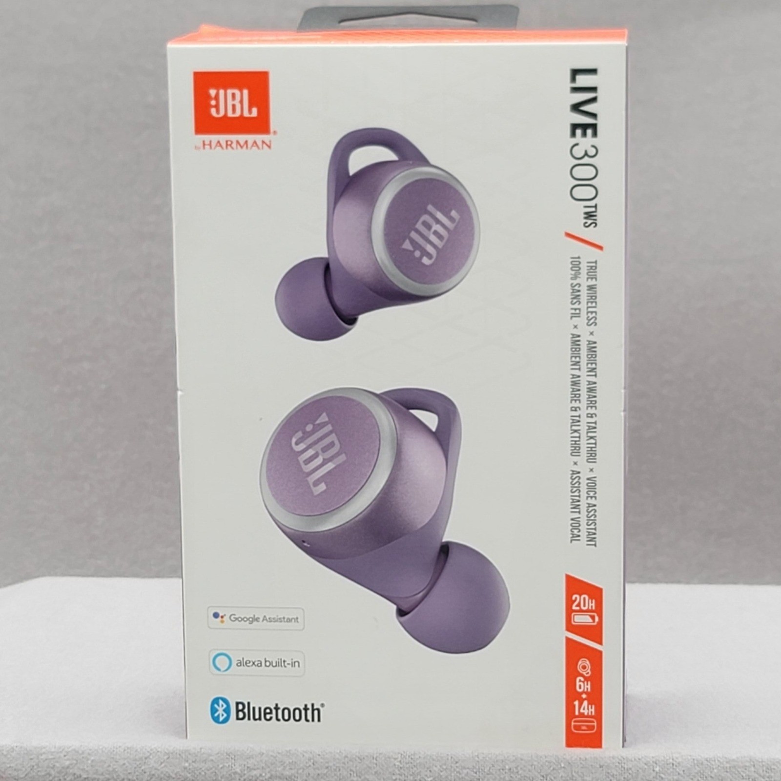 JBL Live 300TWS True Wireless In-Ear Bluetooth Headphones Purple JBLLIVE300TWSPM
