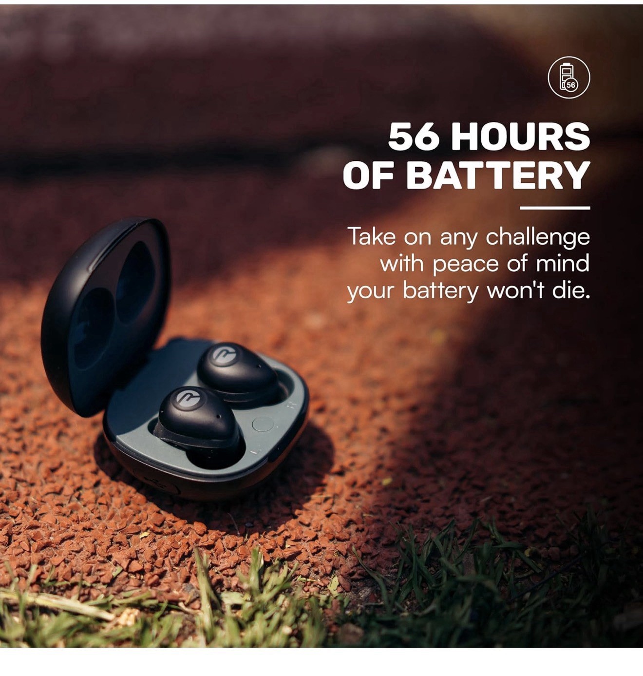 Raycon Fitness Earbuds. Bluetooth, True Wireless, Noise Cancelling Plush Violet