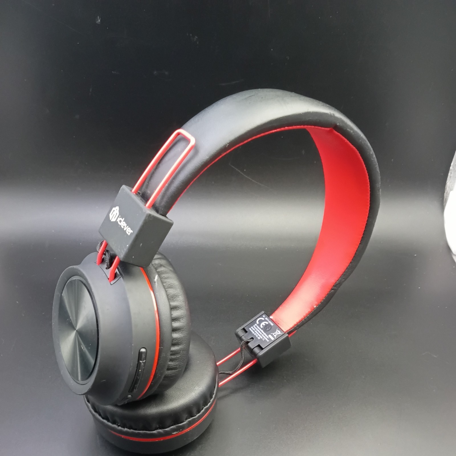 iClever BTH03 Blue Adjustable Wireless Foldable Bluetooth LED Light Headphones