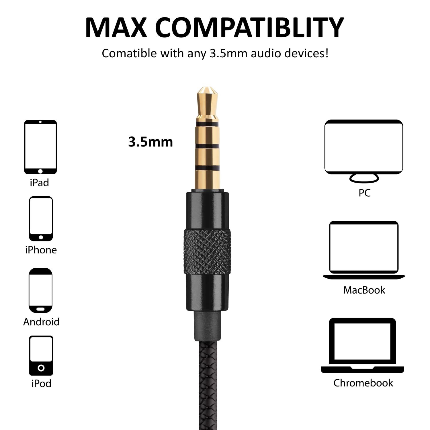 LUDOS SPECTA Wired Earbuds in-Ear Headphones, 5 Years Warranty, Earphones