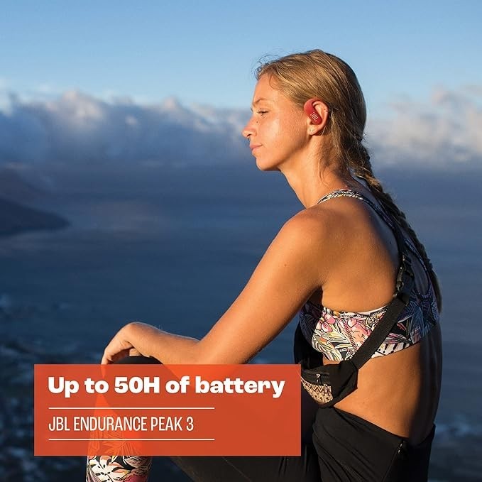 JBL ENDURANCE PEAK 3 TRUE WIRELESS ACTIVE EARBUDS AMBIENT AWARE BLACK