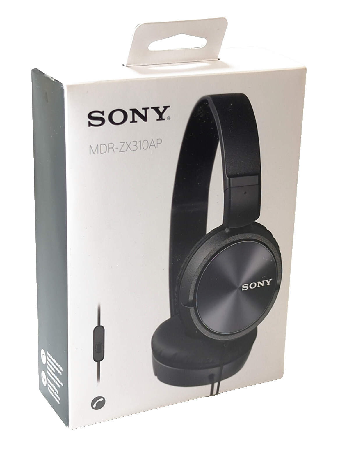 Sony MDR-ZX310AP ZX Series Wired On-Ear Stereo Headphones ZX310AP w/Mic Black