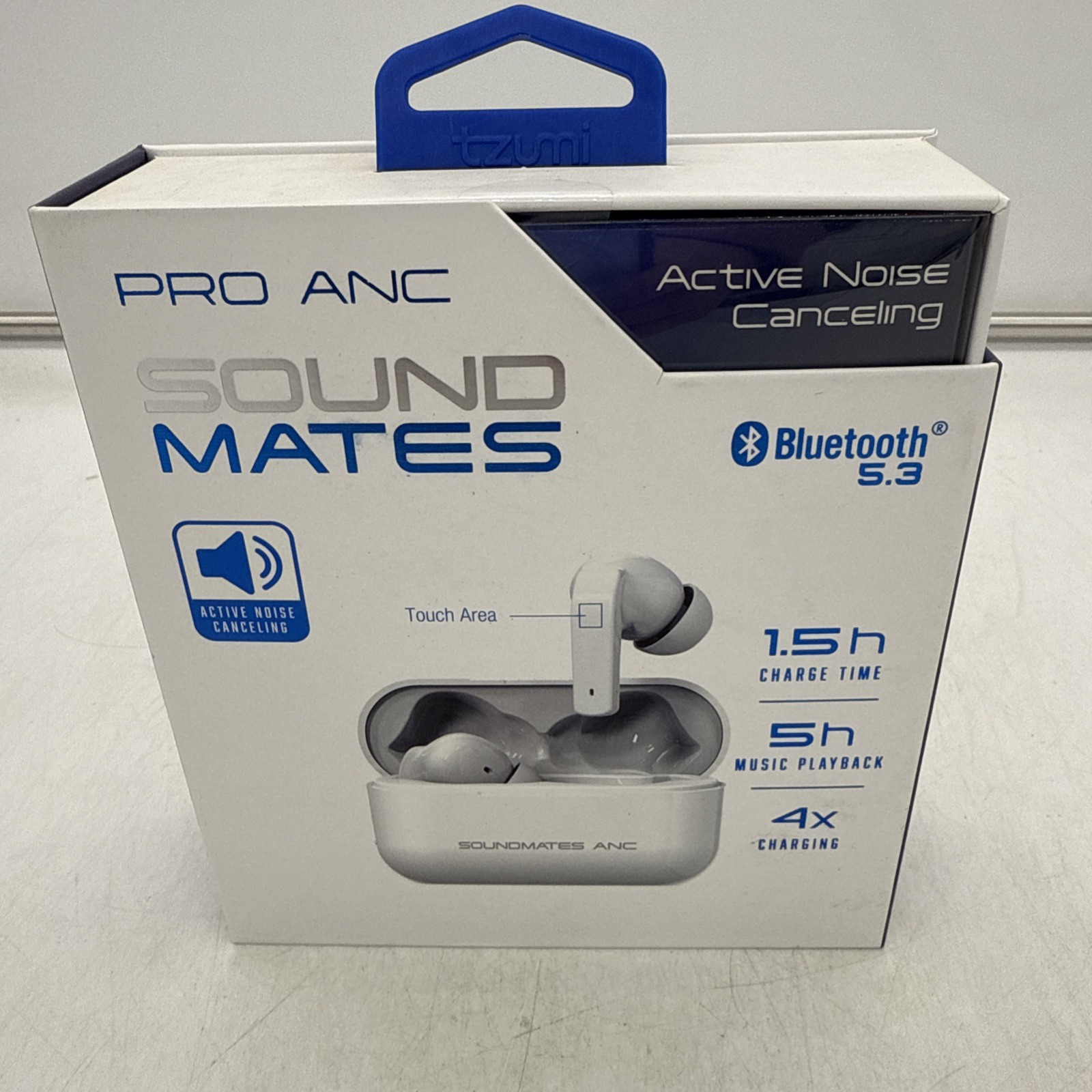 Pro Anc Sound Mates Wireless Earbuds Noise Canceling, Sweat Resist, 5 Hour Music
