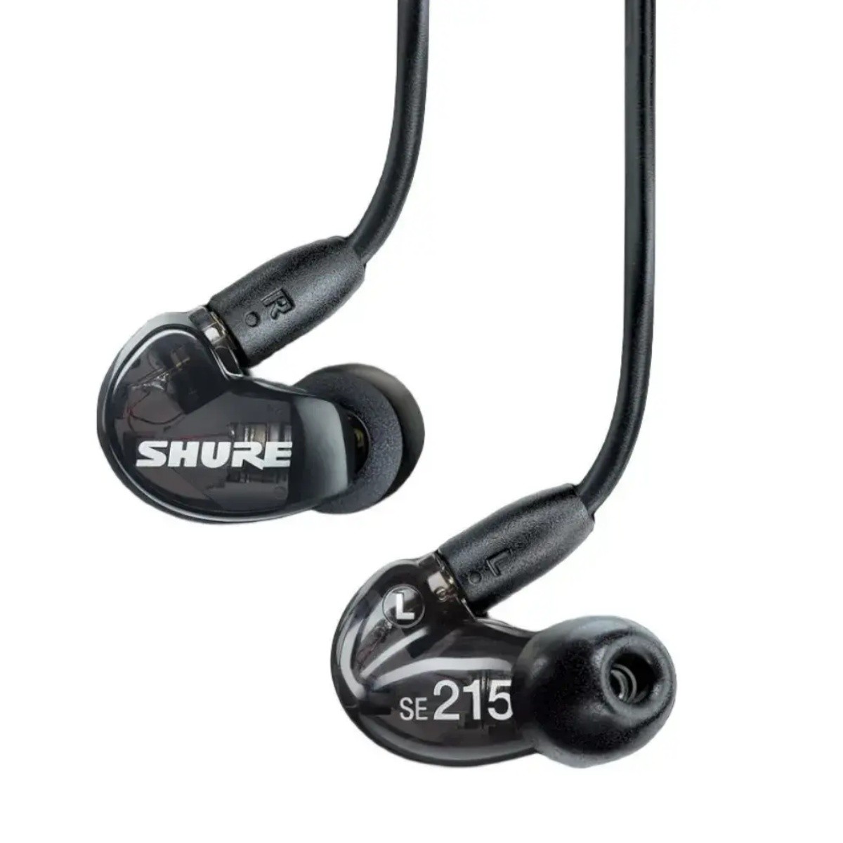 Shure SE215 Sound Isolating In-Ear Headphones 3.5mm wired Earphones Black/Clear
