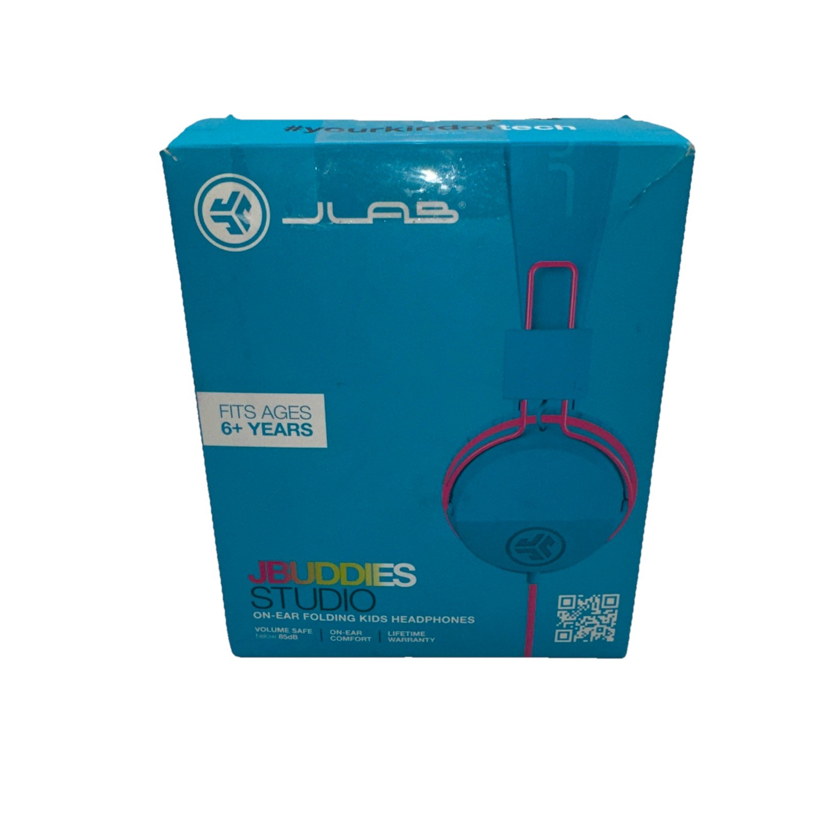 JLab JBuddies Studio Wired Headphones w/ mic – Cotton Candy