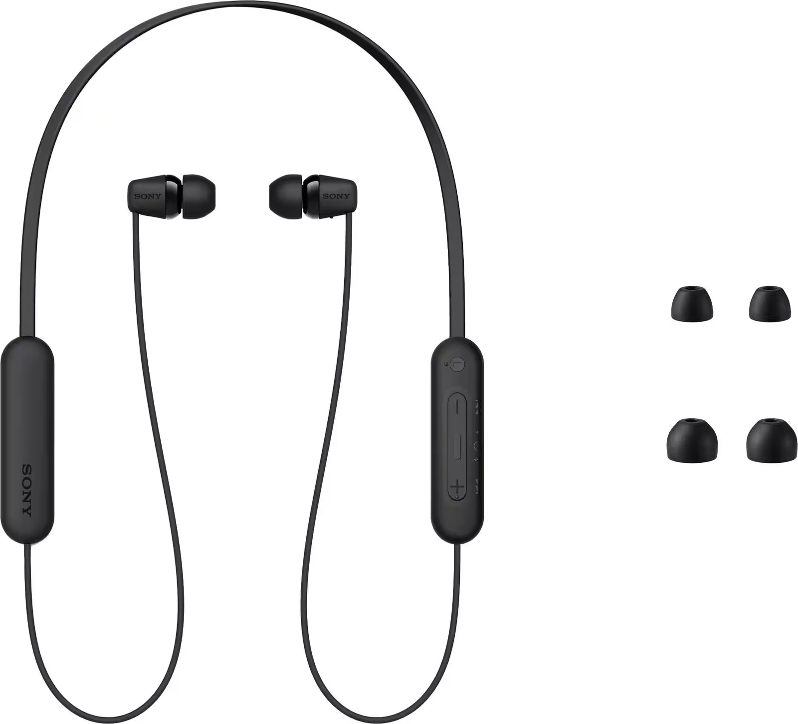Sony – WIC100 Wireless In-ear Headphone – Black