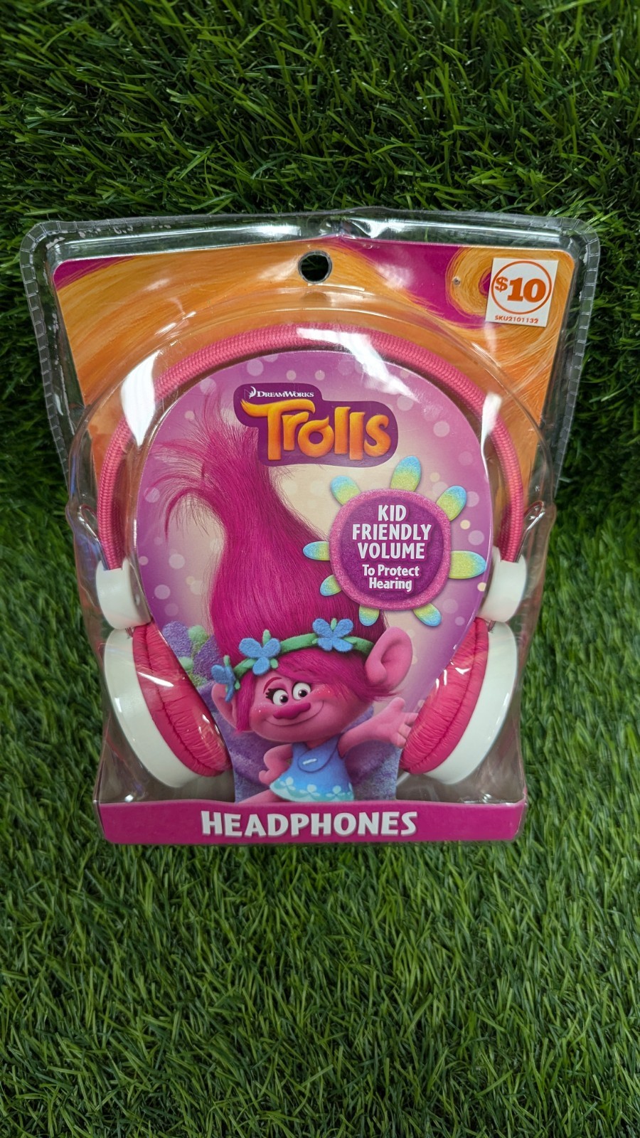 Trolls Poppy Wired Headphones – DreamWorks Kid Friendly Volume Pink NEW Sealed