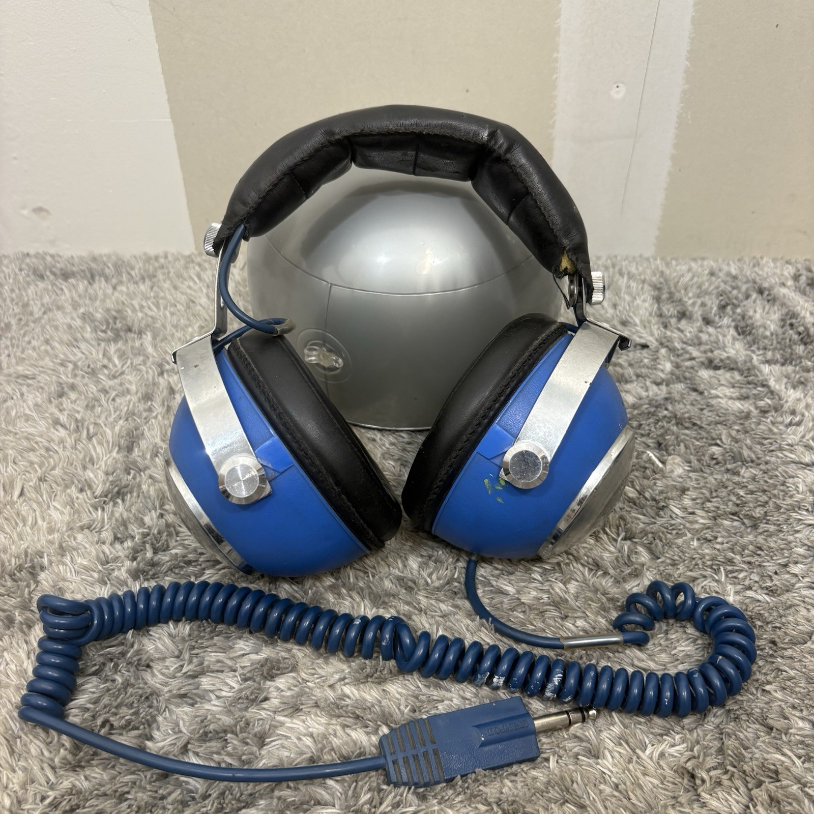 Stanton Dynaphase Fifty 50 Over Ear Headphones 1/4 Inch Plug 6/81 (Blue/Silver)