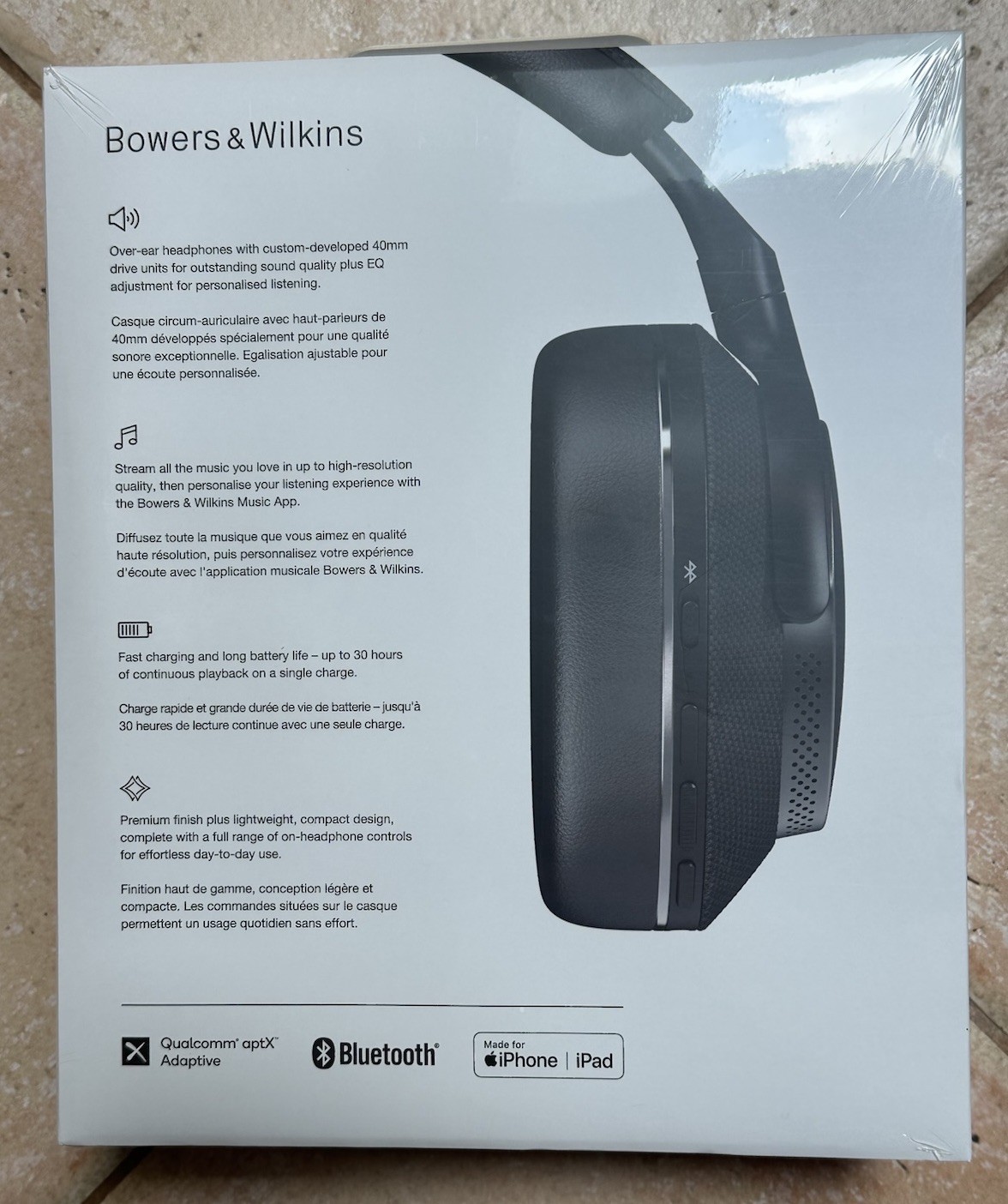 Bowers & Wilkins Px7 S Noise-Cancel. Wireless Over Ear Headphones BlackBrand New