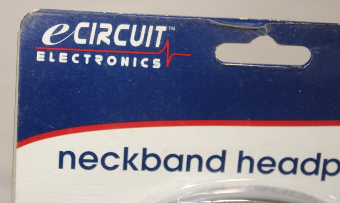 New e-Circuit Electronics Lightweight Neckband Stereo Headphones – Retro NOS