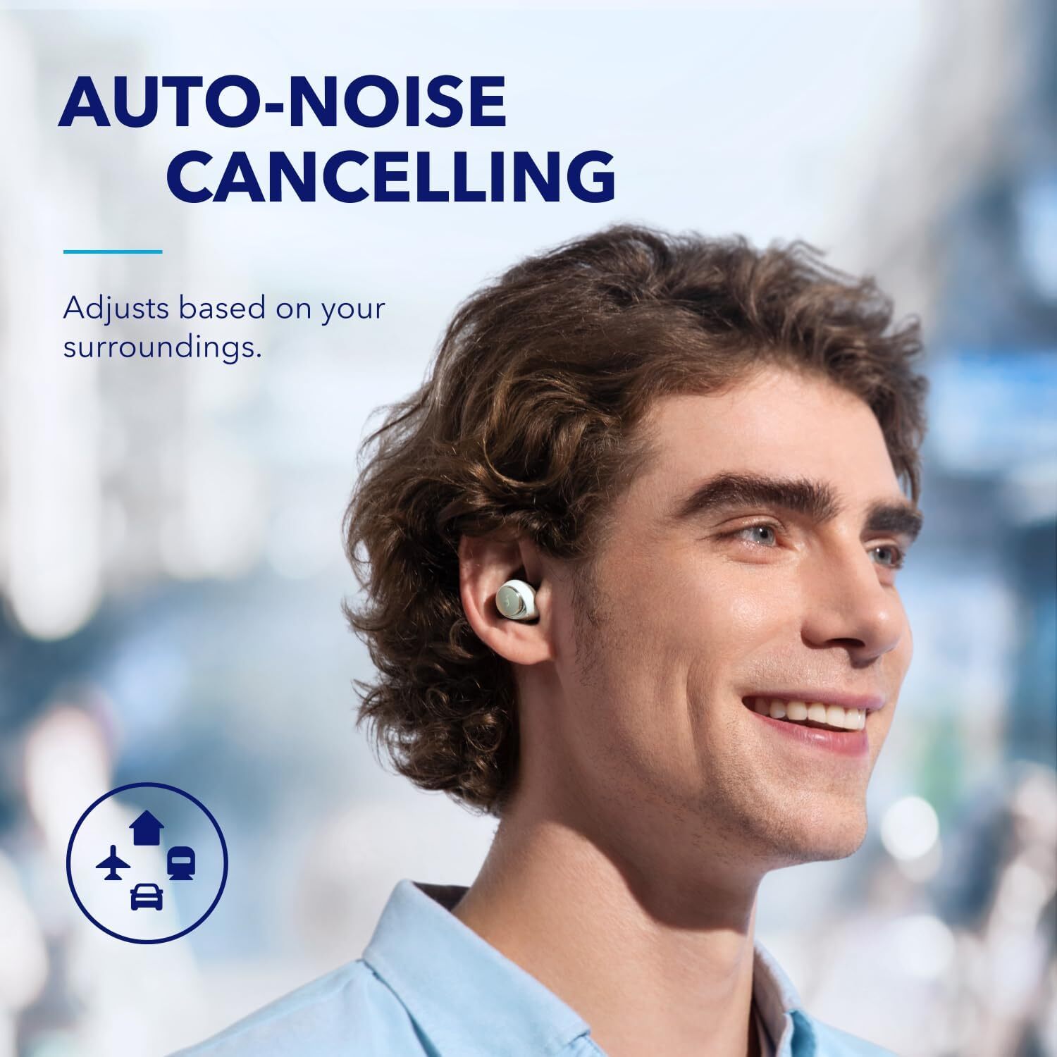 Soundcore Space A40 Wireless Earbuds Auto-Adjustable ANC Hi-Res 50H Play (Green)