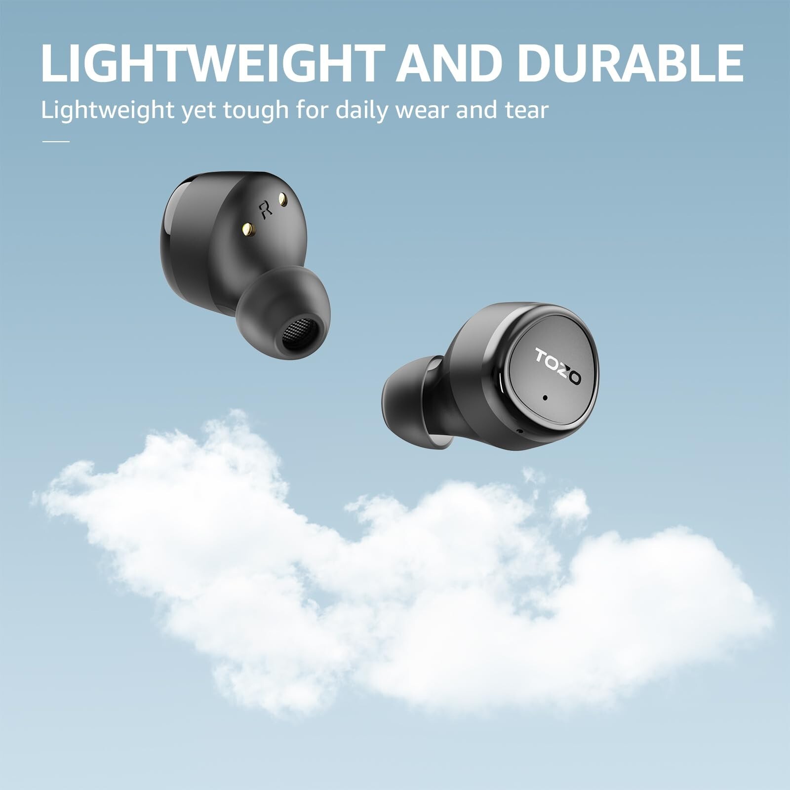 TOZO Agile Solo TWS Wireless Earbuds ENC in-Ear Headphones with IPX6 Waterproof