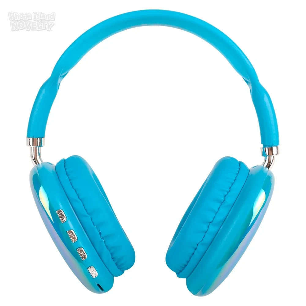 RI Coby High Performance Blue Metallic Wireless Headphones