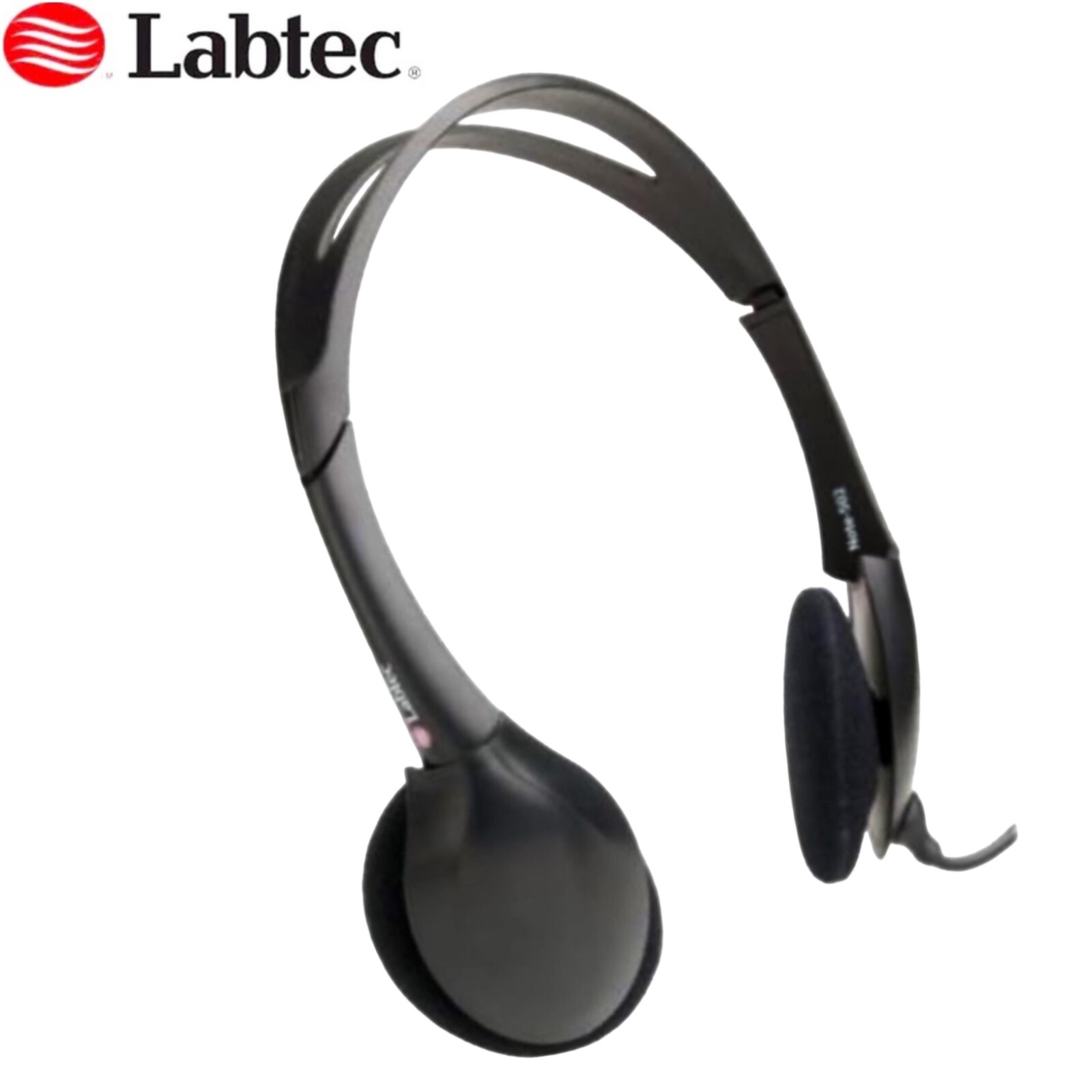 NEW Labtec Note 502 Compact Headphones Deluxe Ultra Soft, Black