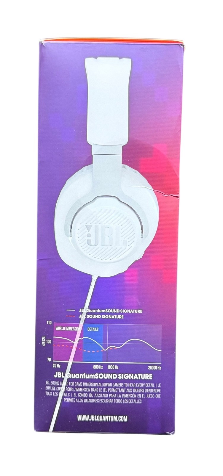 JBL Quantum 100 Gaming Headset Black NEW Open Box