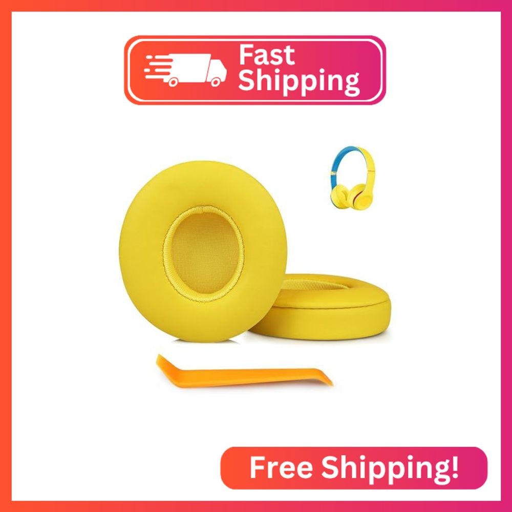 SINOWO Earpads Replacement for Beats Solo 2 & Solo 3 Wireless On-Ear Headphones,