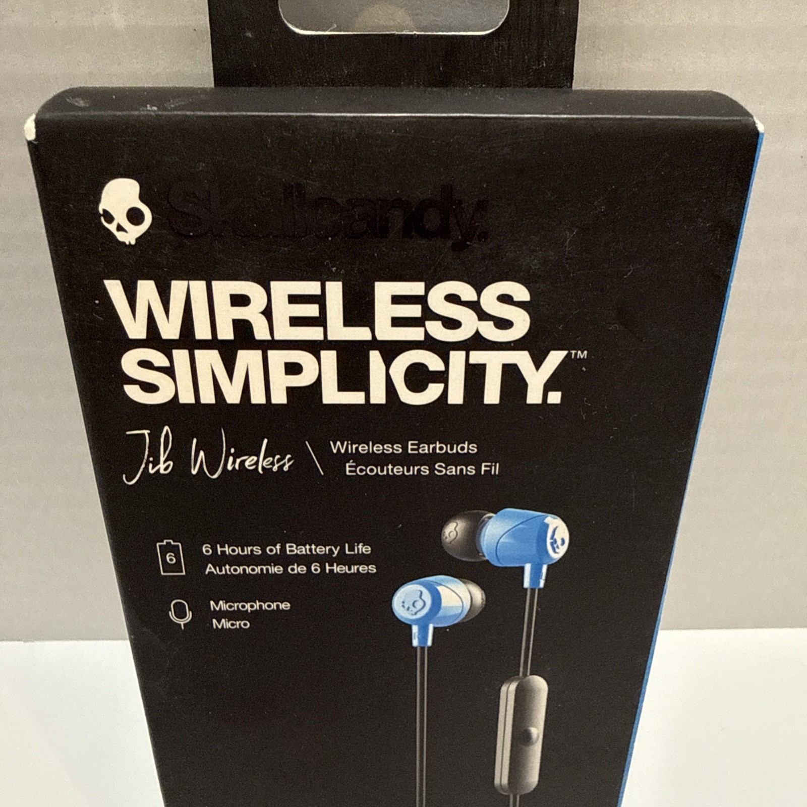 Skullcandy Jib Wireless Bluetooth Earbuds w/MIC & Remote Hands Free Blue Black