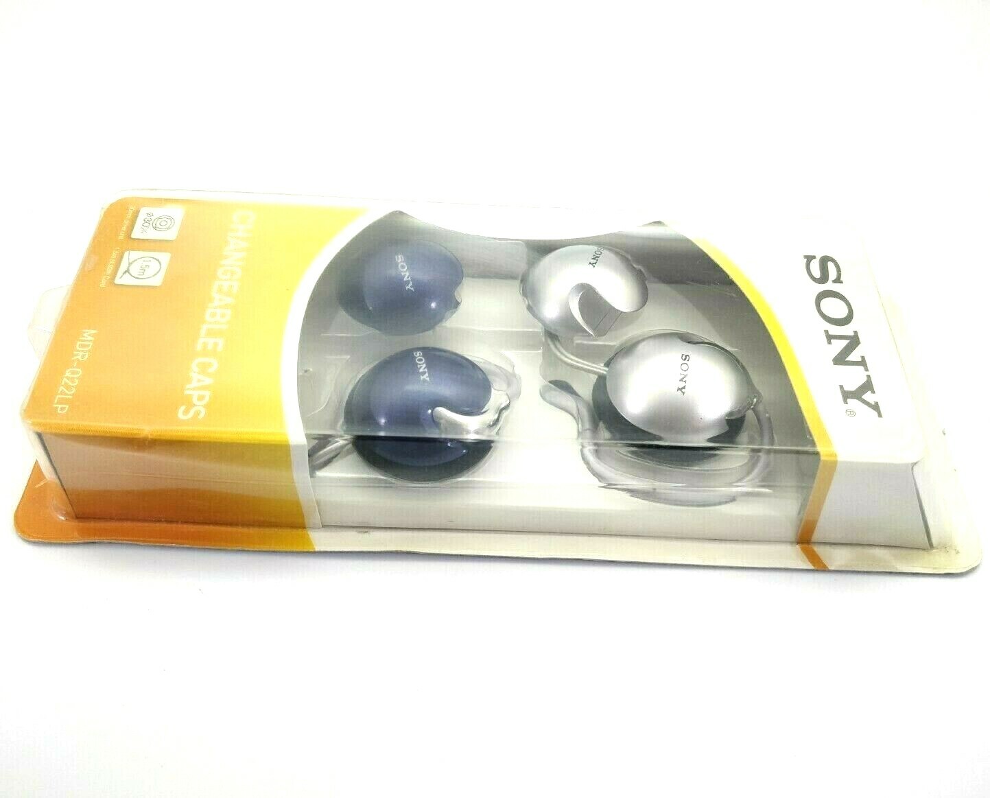 Sony MDR-Q22LP/SQ1 Stereo Headphones with Changeable Caps Blue Silver NOS