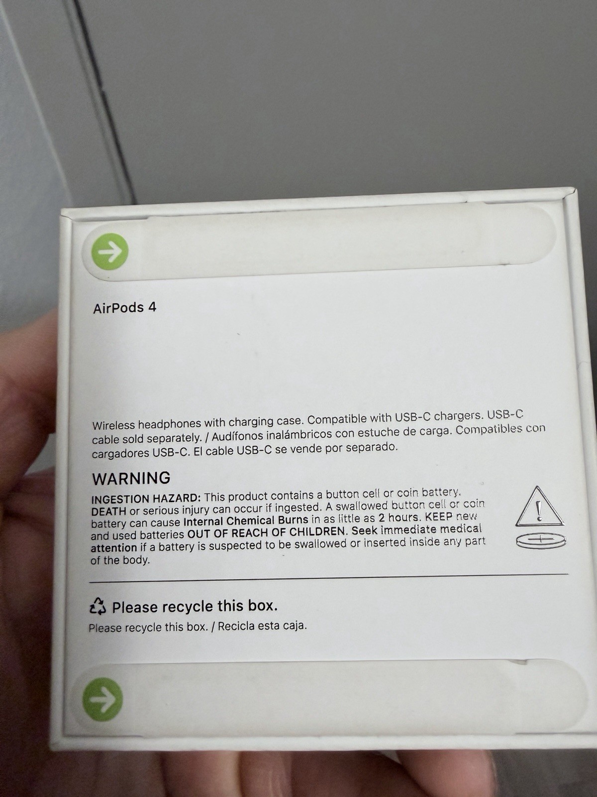 Apple AirPods 4 Wireless Bluetooth Headphones White with Charging Case