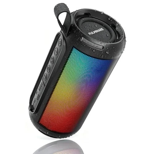 FULMINARE Bluetooth Speaker Wireless TWS Pairing 26W HD Loud Portable, Black