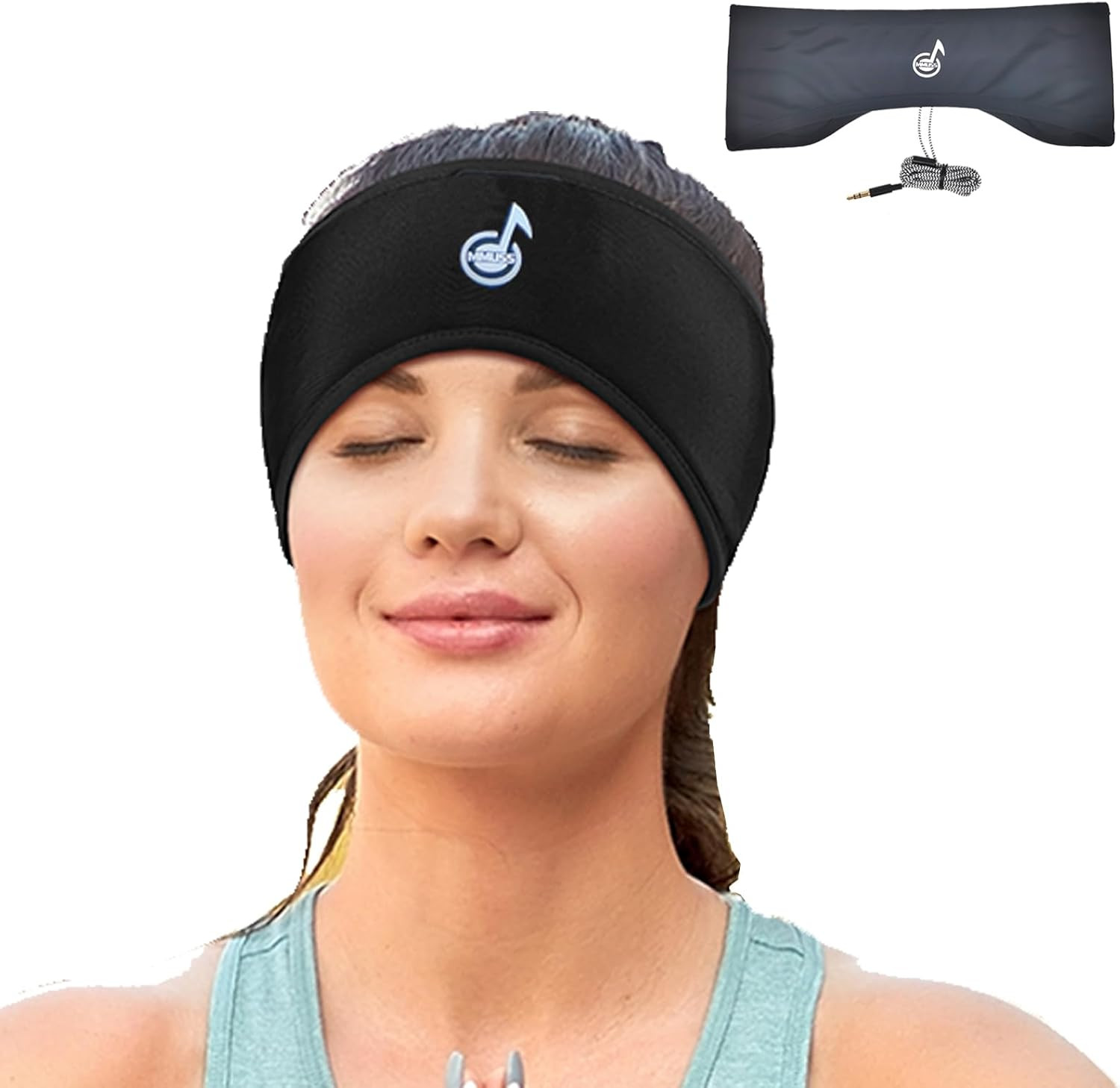 Sleep Wired Headphones Stereo with Headband Ultra Thin Speakers.Perfect for Men