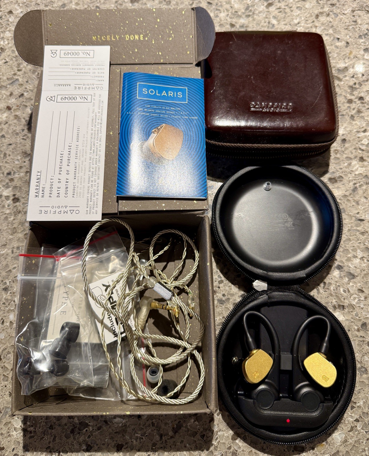 Campfire Audio SOLARIS CAM-5270 IEM Headphones With Shure Bluetooth Adapter