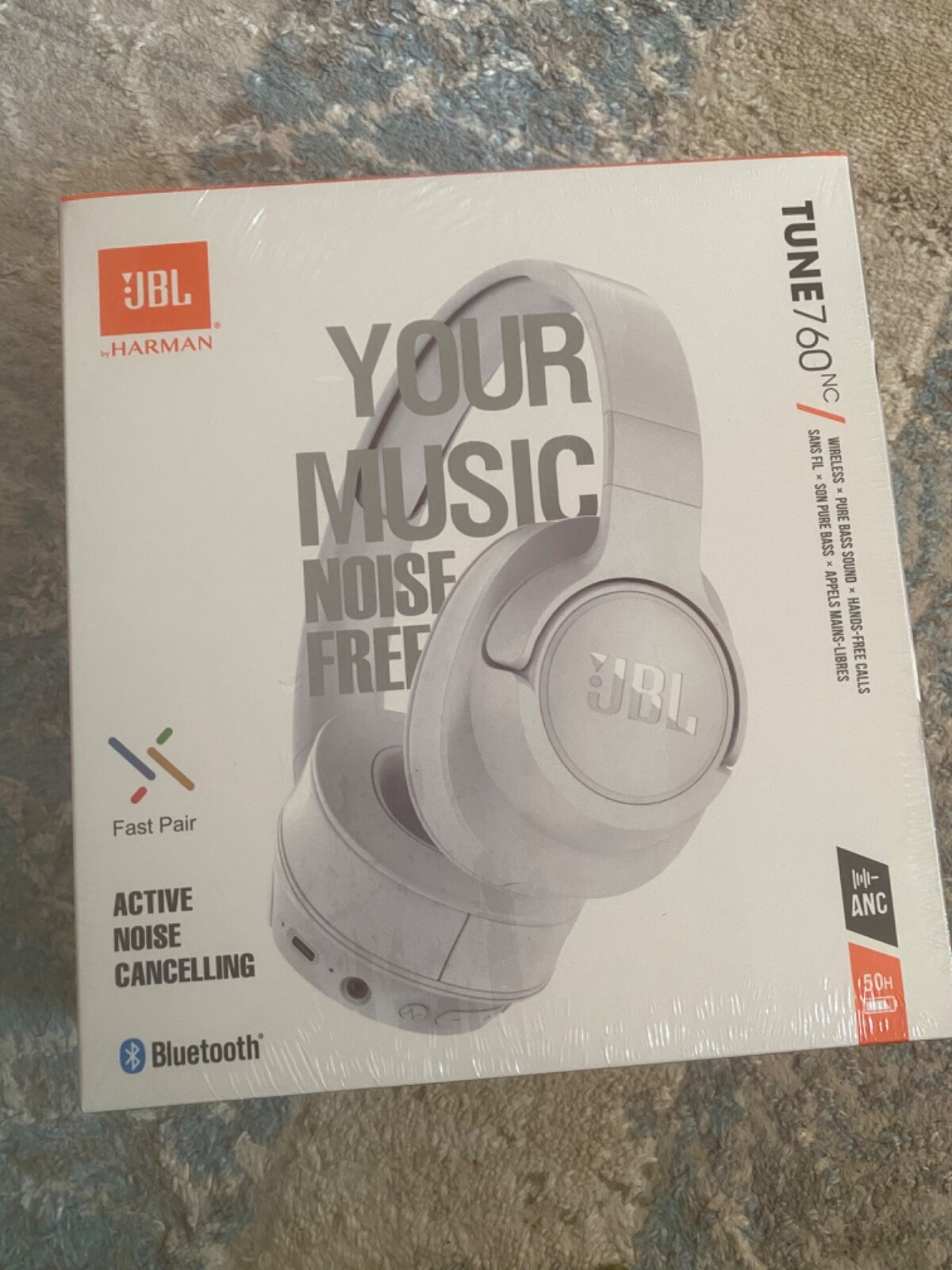 JBL ‎Tune 760NC ‎Over Ear Wireless Headphones – Blue