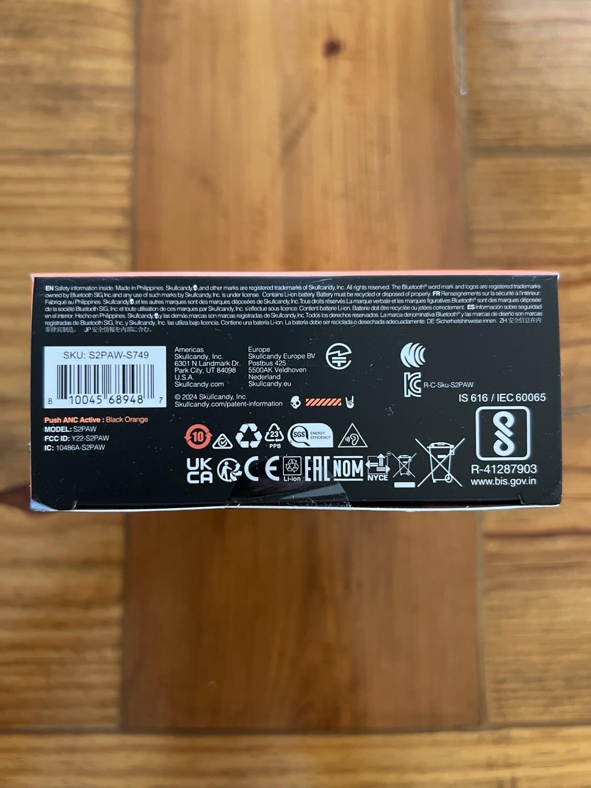 Skullcandy Push ANC Active True Wireless Earbuds IP67 Bluetooth New Sealed