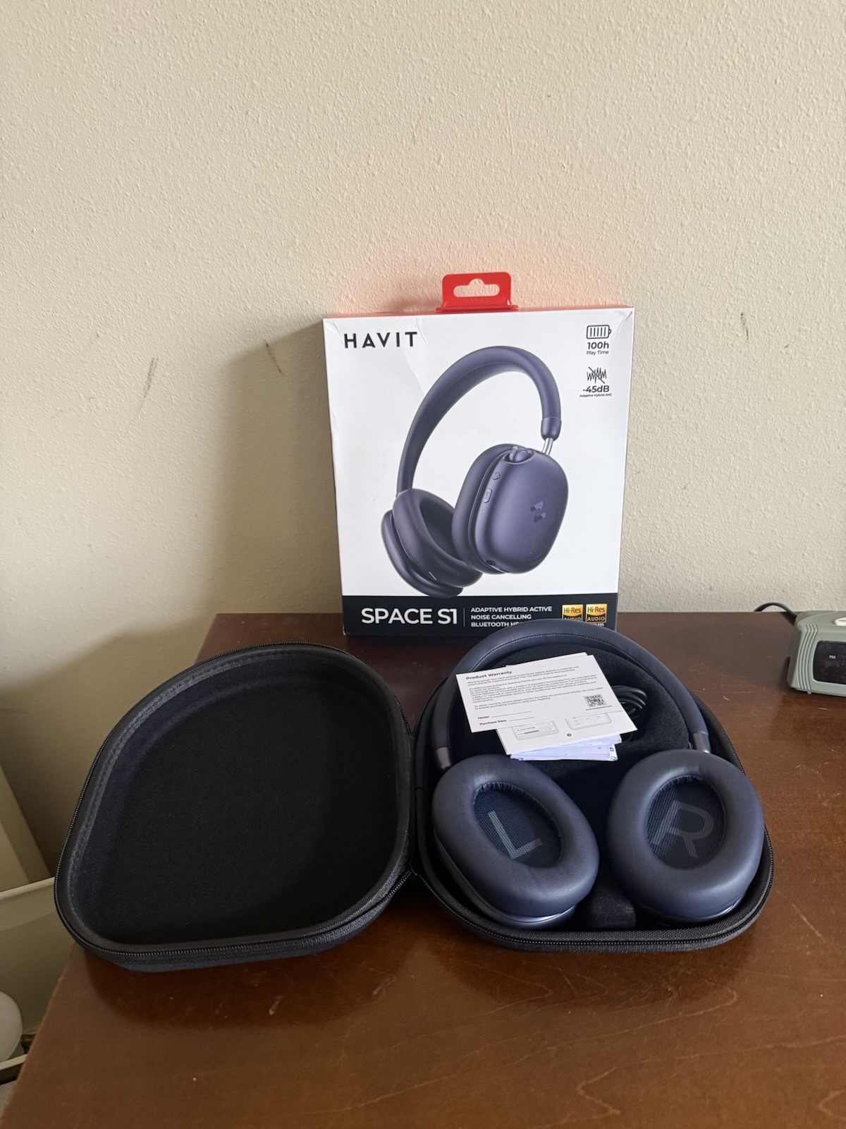 Havit Space S1 Bluetooth Wireless Over the Ear Noise Canceling Headphones