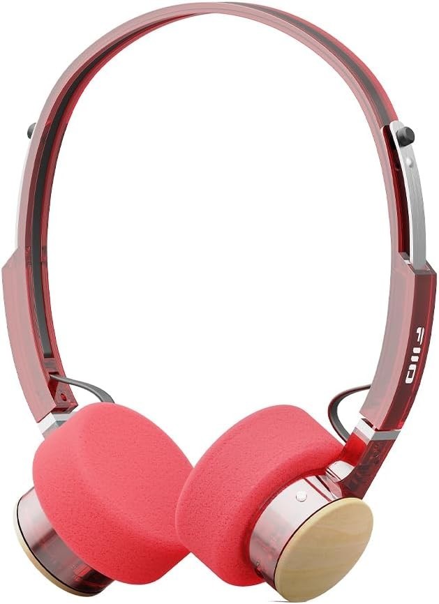 FiiO EH11 Lightweight Over-Ear Bluetooth Headphones, Dual Device,LADC (Burgundy)