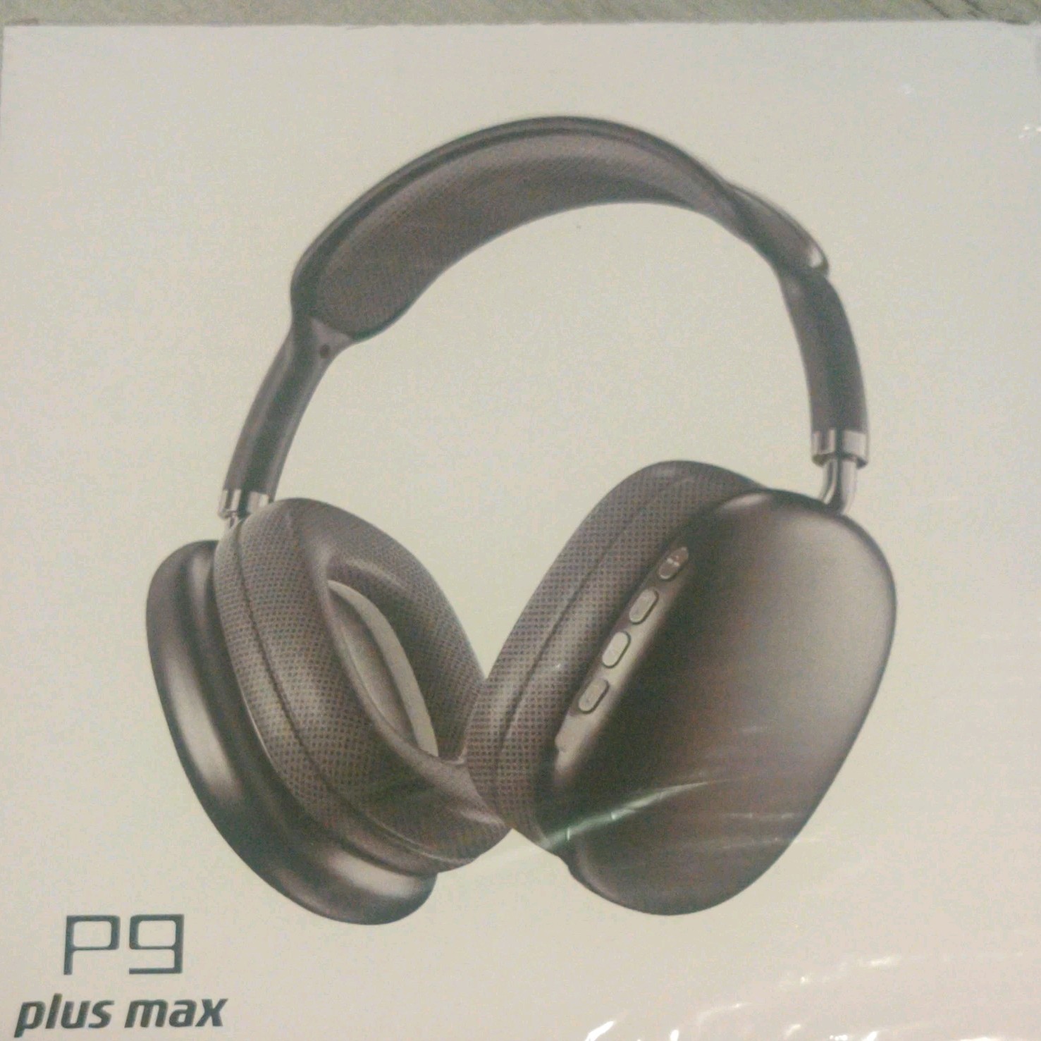 plus max P9 plus max Headphones Black 50mm Headband Over-Ear Double Earpiece