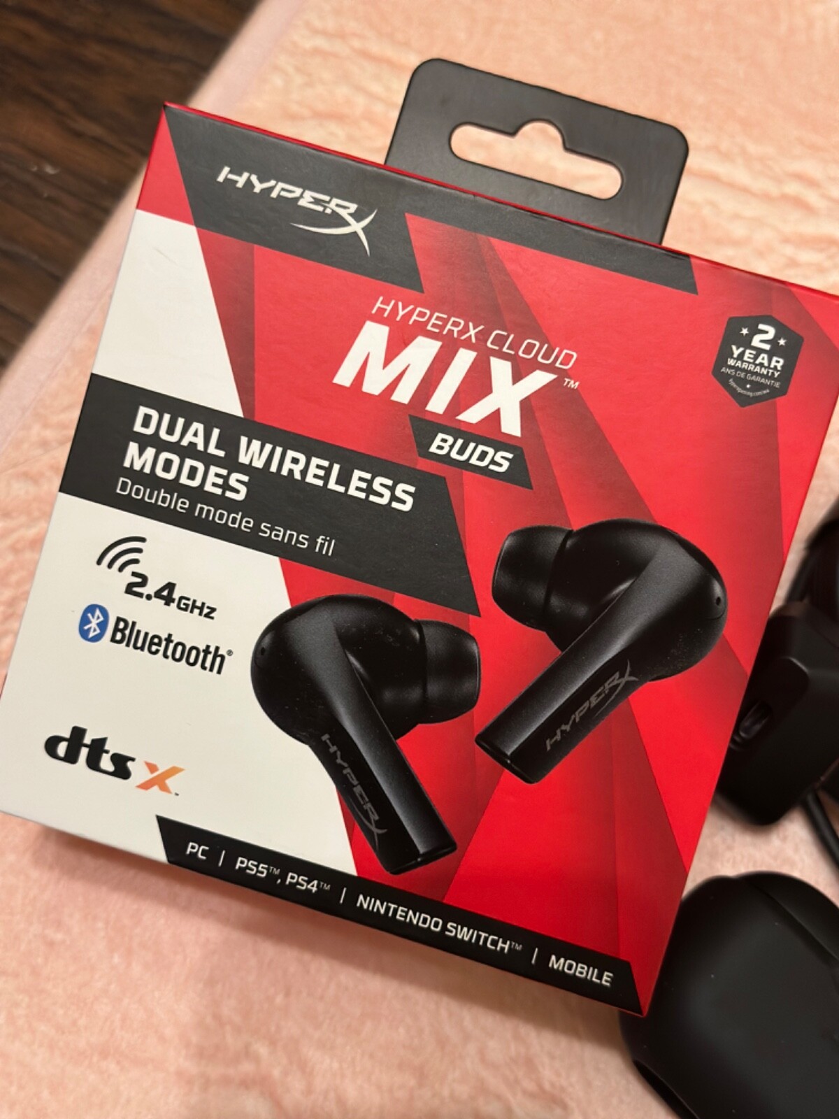 NEW – HyperX Cloud Mix Buds – True Wireless Earbuds Low Latency 2.4GHz