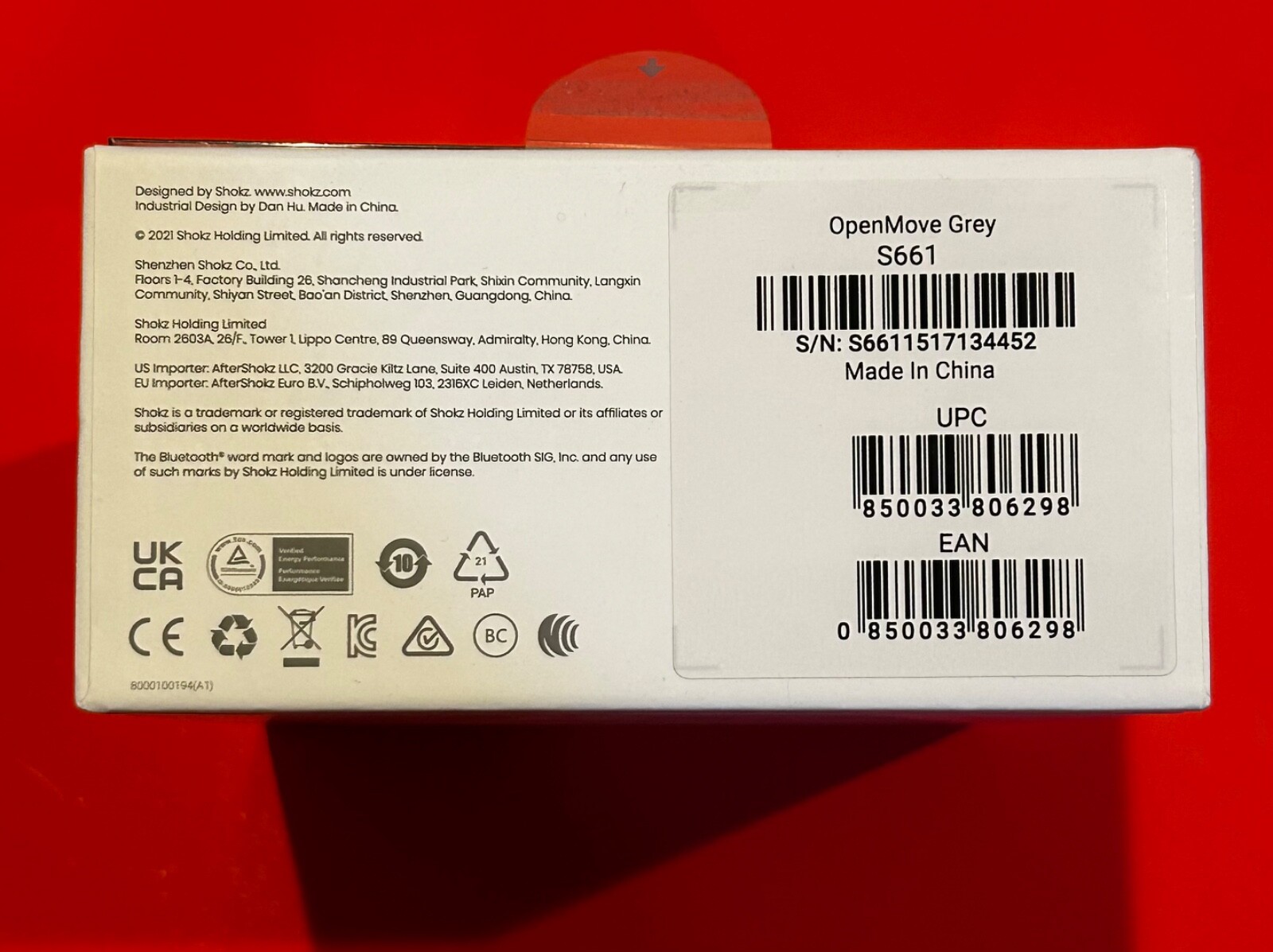 Shokz OpenMove Bone Conduction Open Ear Headphones – Gray S661-ST-GY-US