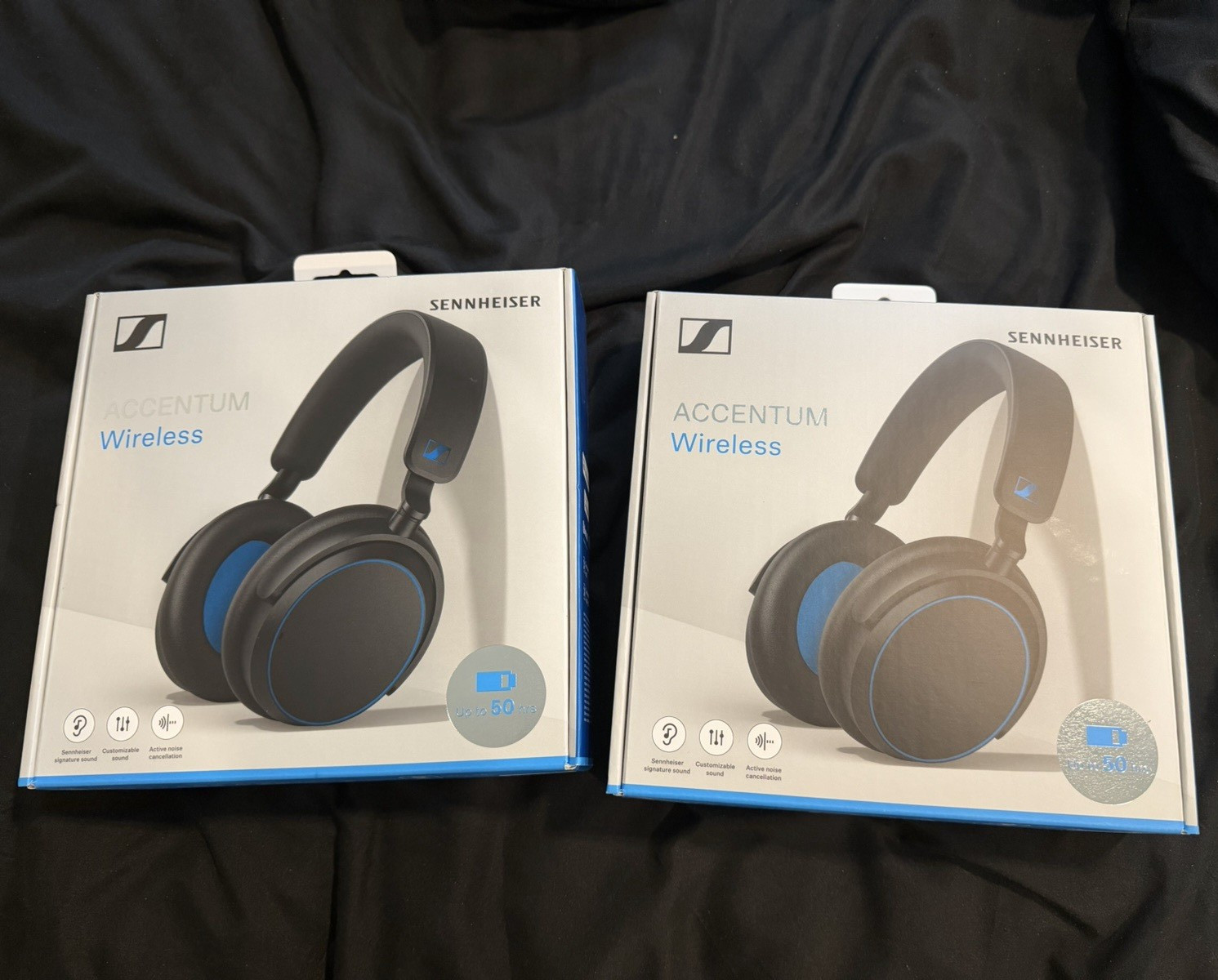 Sennheiser Accentum Wireless Headphones White Bluetooth NEW SEALED 50hr ANC