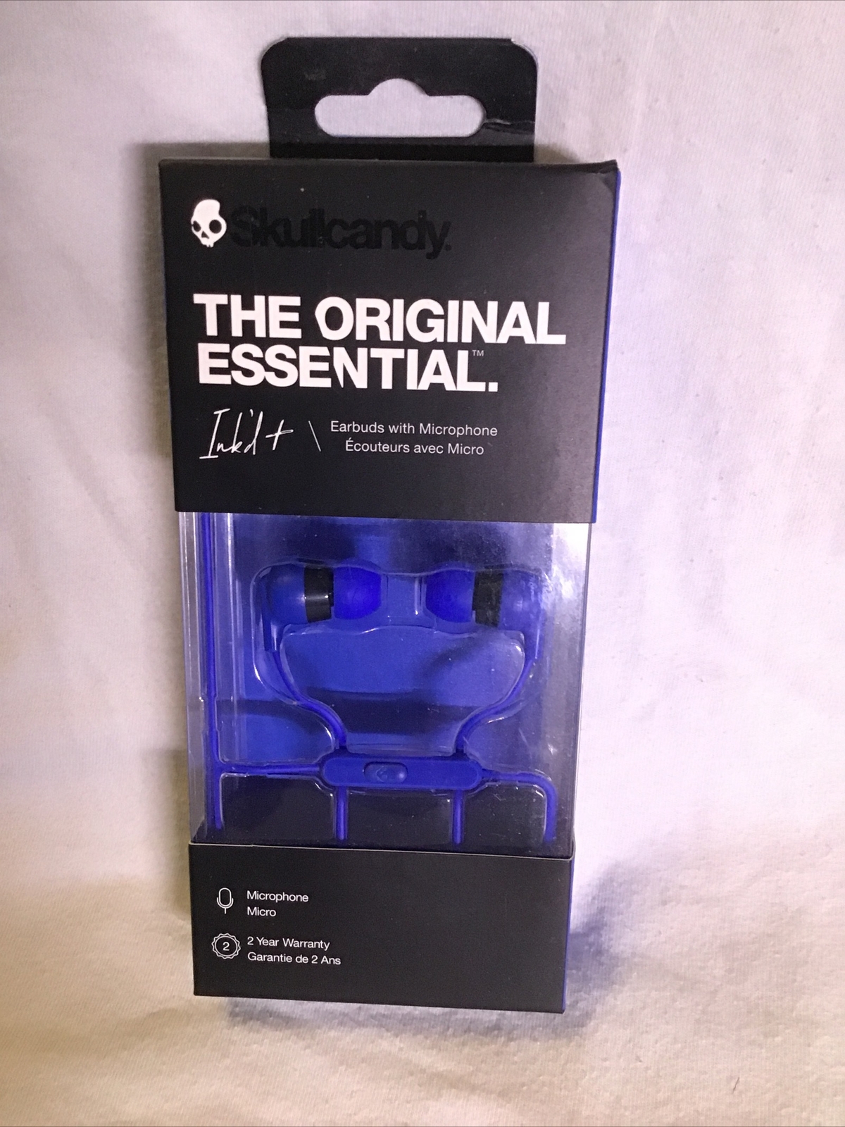 NEW Skullcandy Ink’d+ Wired Earbuds In-Ear Headphones with Mic Blue Android